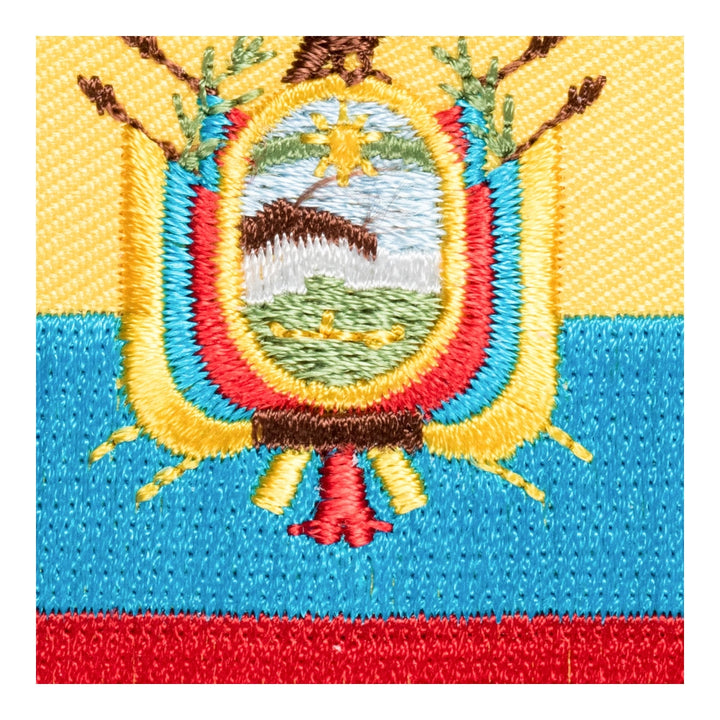 Ecuador Flag Shield Patch, Latin American Country Flag Patches — detail view 2