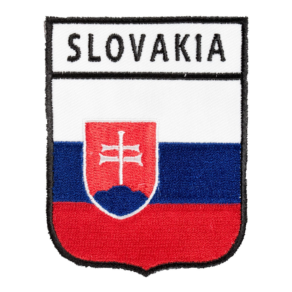 Slovakia Flag Shield Patch, European Country Flag Patches — product image