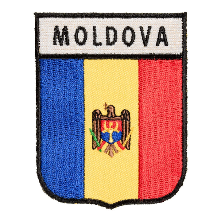 Moldova Flag Shield Patch, European Country Flag Patches — product image