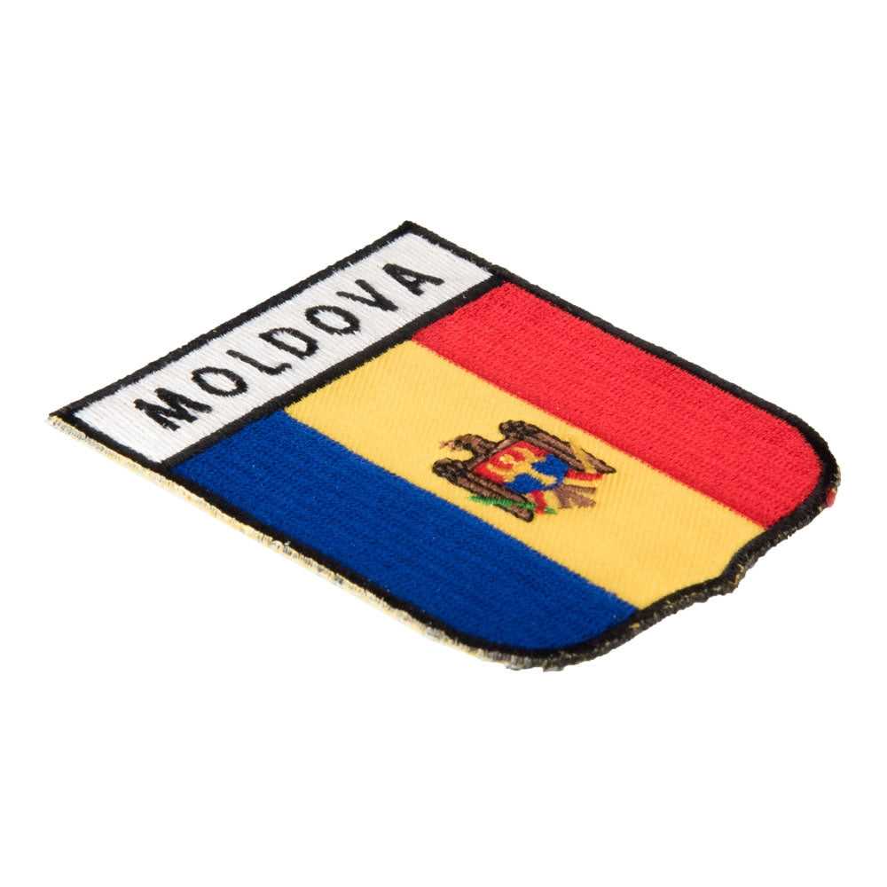 Moldova Flag Shield Patch, European Country Flag Patches — detail view 1