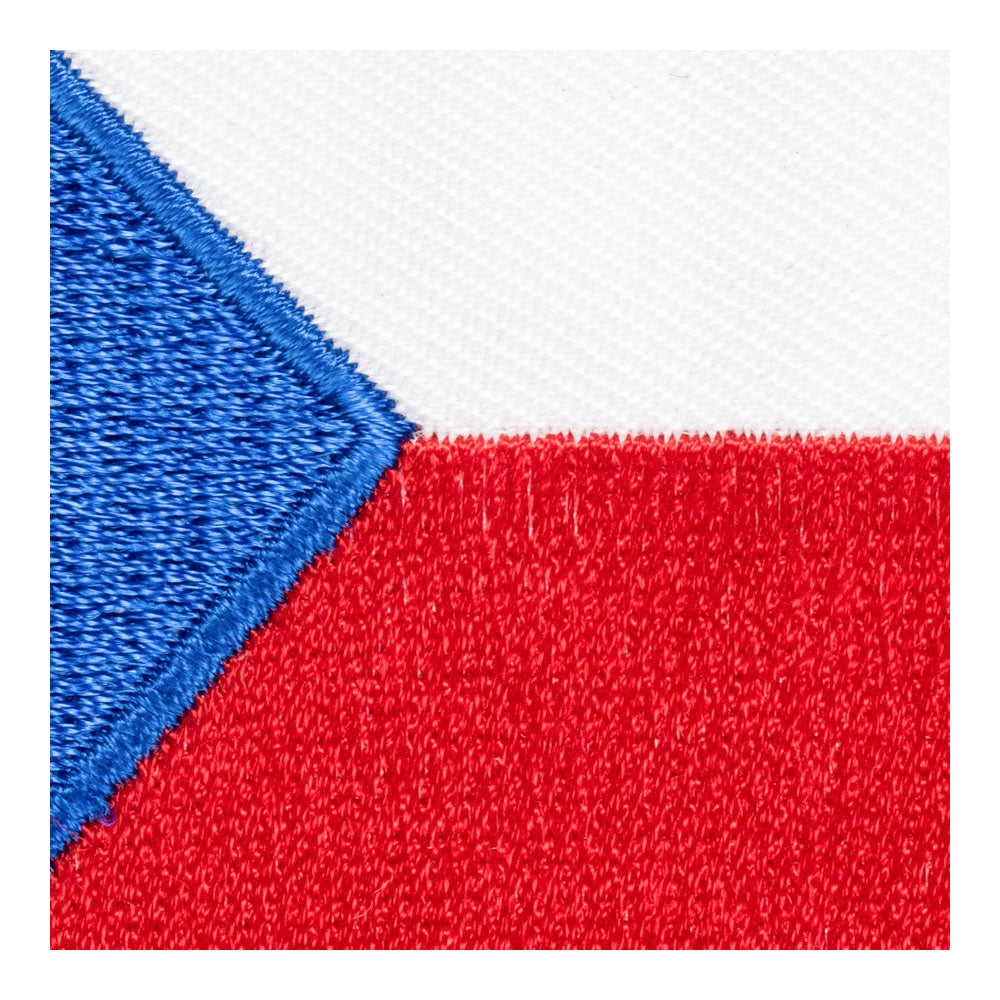 Czech Republic Flag Shield Patch, European Country Flag Patches — detail view 1
