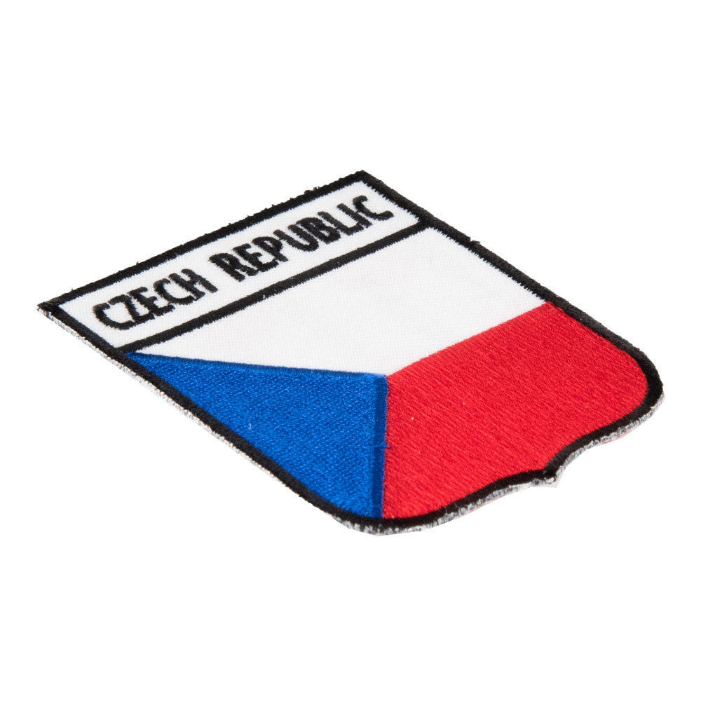 Czech Republic Flag Shield Patch, European Country Flag Patches — detail view 2