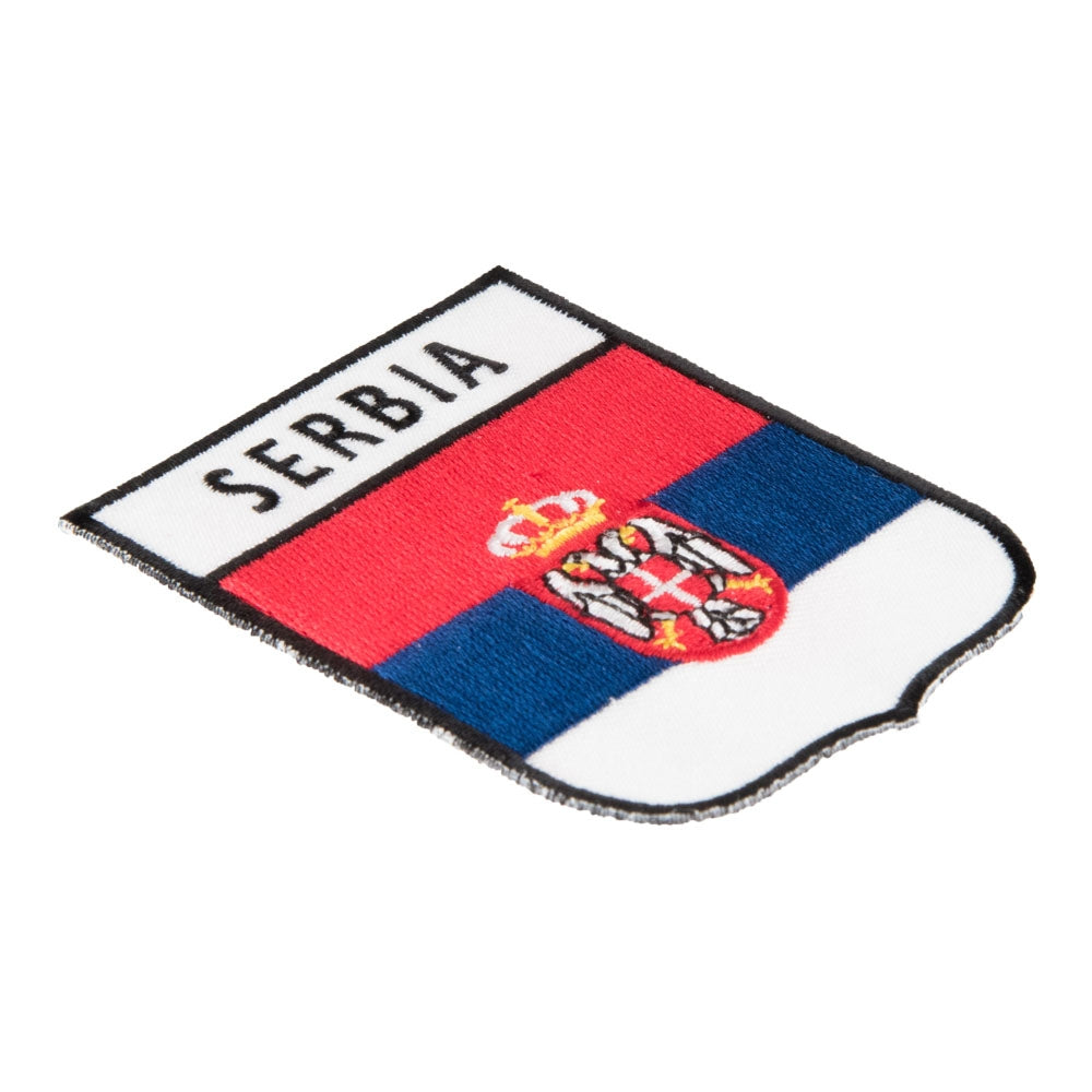 Serbia Flag Shield Patch | European Country Flag Patches — detail view 1