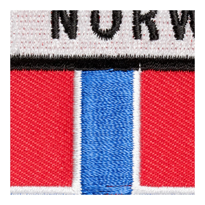 Norway Flag Shield Patch, Scandinavian Country Patches — detail view 1