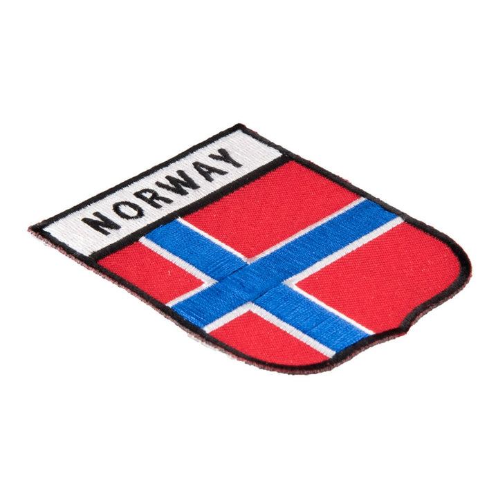 Norway Flag Shield Patch, Scandinavian Country Patches — detail view 2