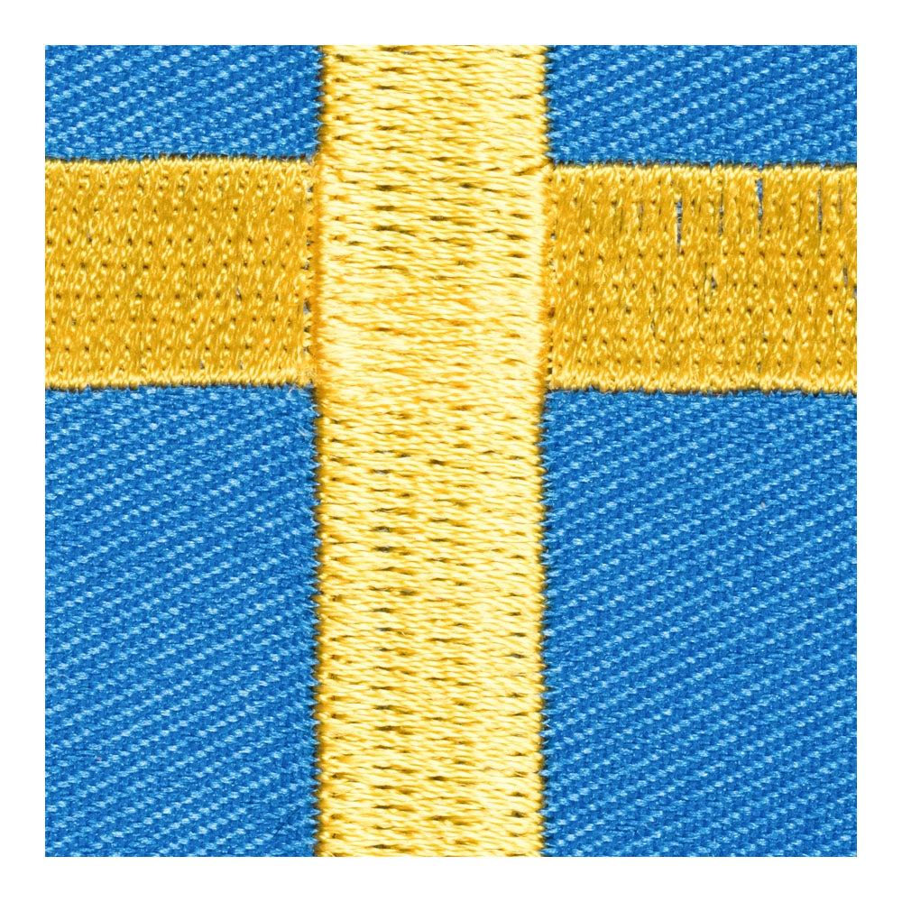 Sweden Flag Shield Patch, Scandinavian Country Flag Patches — detail view 2