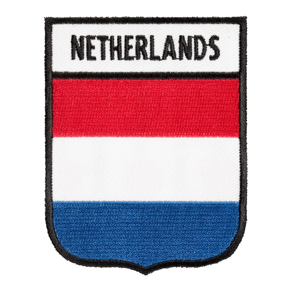 Netherlands Flag Shield Patch, European Country Flag Patches — product image