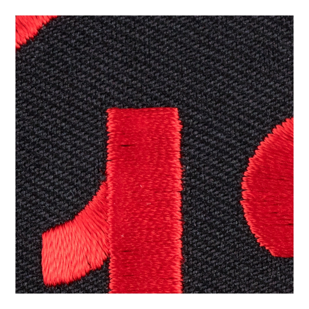 13 Red &amp; Black Round Patch, Biker Sayings Patches — detail view 1