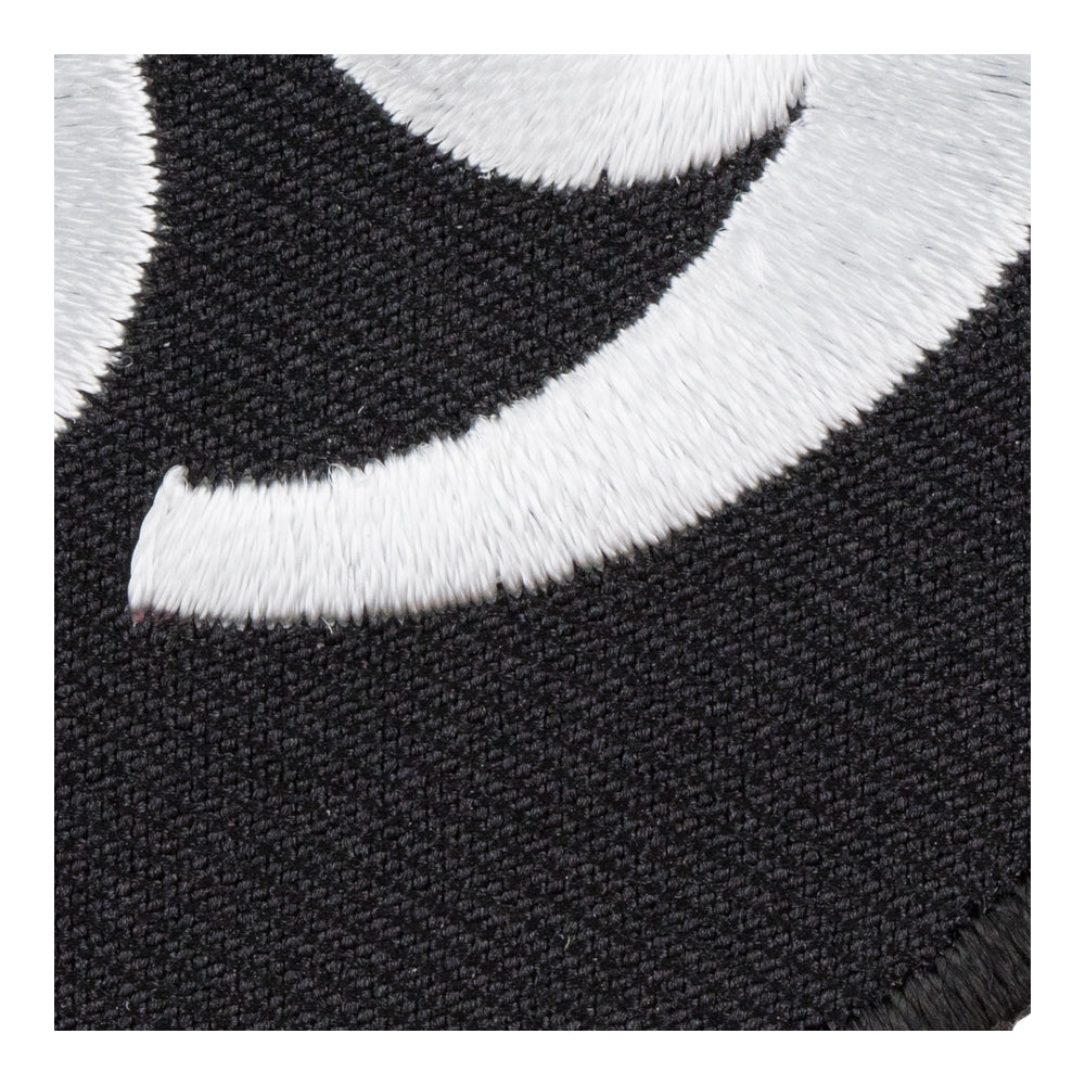 69 Black &amp; White Round Patch, Biker Sayings Patches — detail view 2