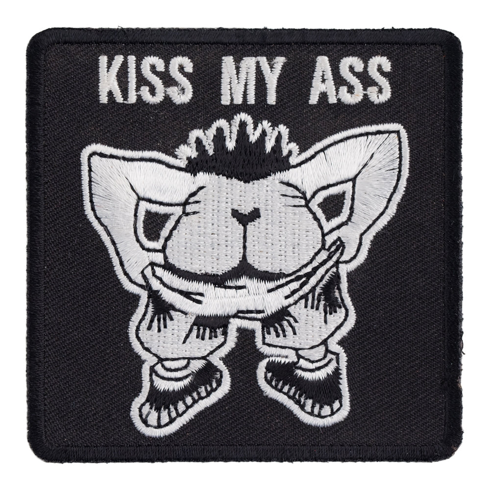 Kiss My Ass Patch, Funny Biker Patches — product image