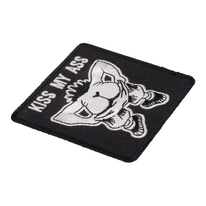 Kiss My Ass Patch, Funny Biker Patches — detail view 2