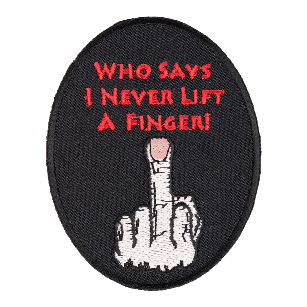 Never Lift A Finger Patch, Middle Finger Patches — product image
