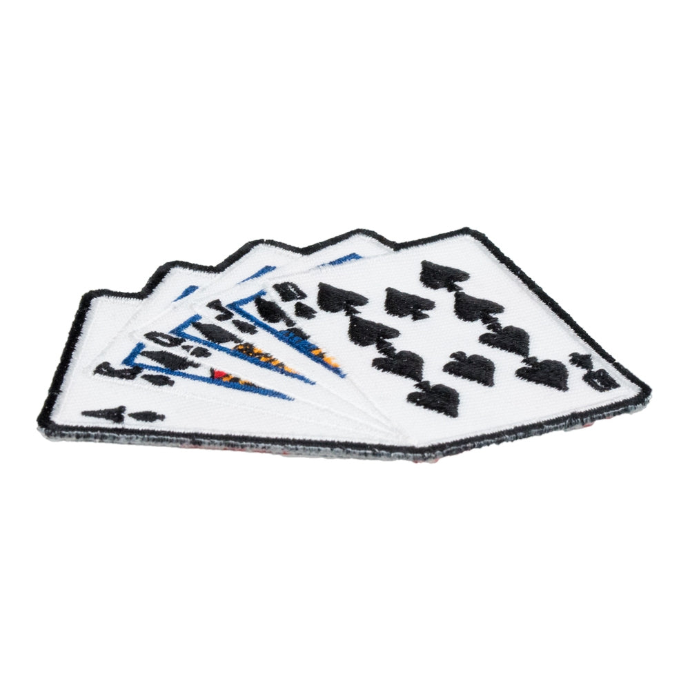 Royal Flush Poker Hand Patch, Playing Card Patches — detail view 1