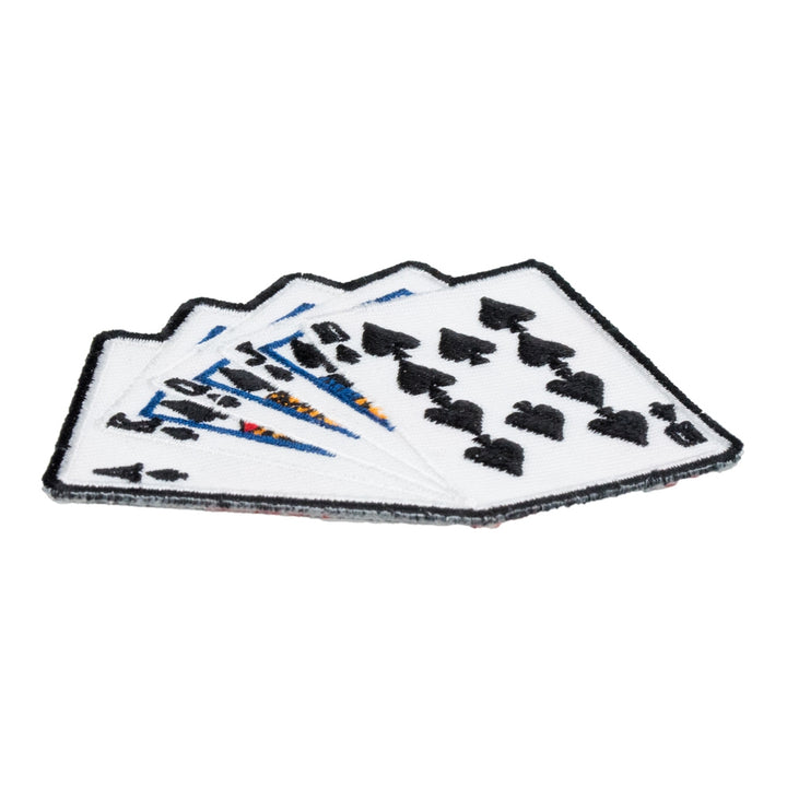 Royal Flush Poker Hand Patch, Playing Card Patches — detail view 1