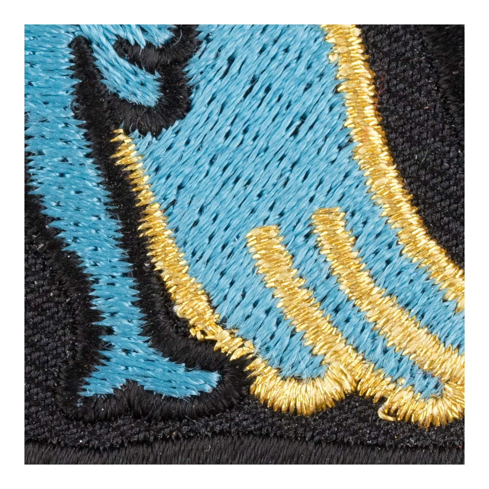 Lounging Sexy Blue Angel Patch, Ladies Patches — detail view 1