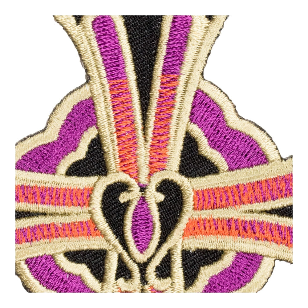 Stained Glass Colored Cross Patch, Religious Patches — detail view 1