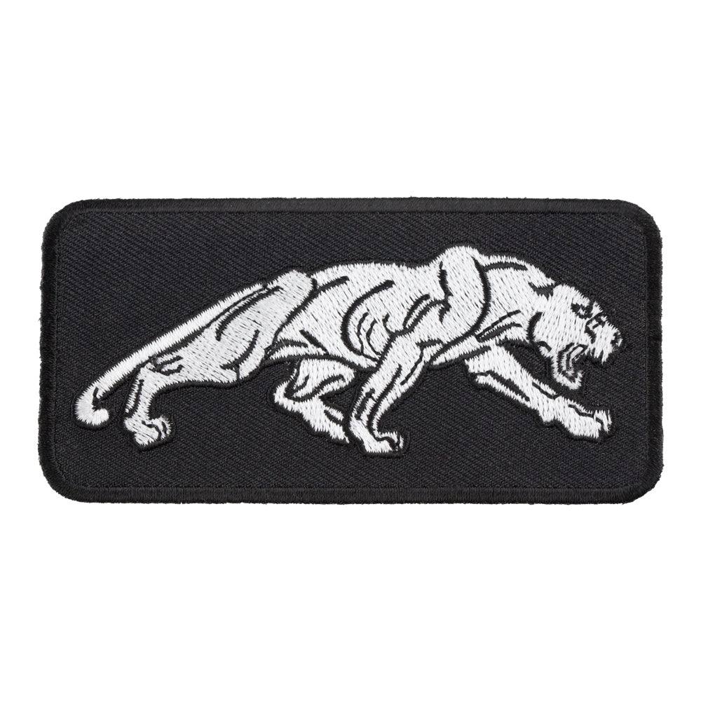 Jaguar Black & White Rectangle Patch, Animal Patches — product image