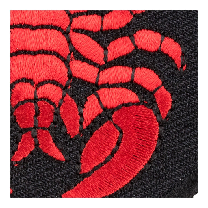 Red Scorpion Round Patch, Scorpion Patches — detail view 2