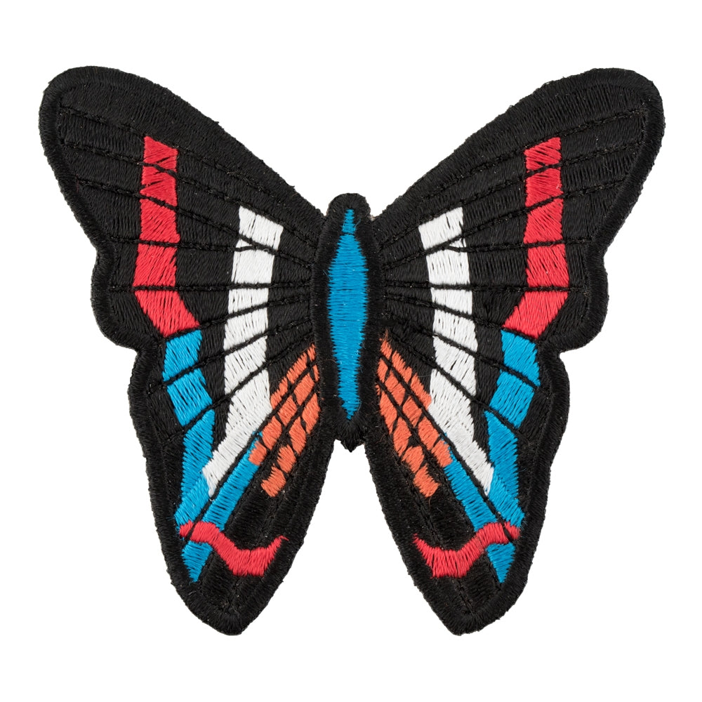 Red, White &amp; Blue Butterfly Patch, Butterfly Patches — product image