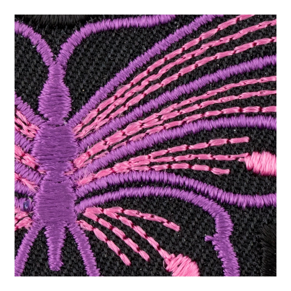 Purple &amp; Pink Butterfly Patch, Butterfly Patches — detail view 2