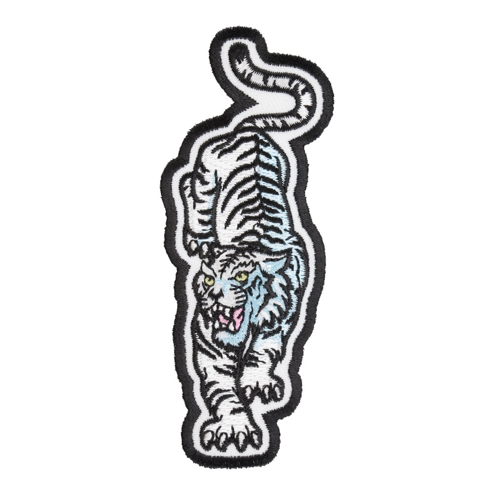 Walking White Tiger Patch, Tiger &amp; Animal Patches — product image