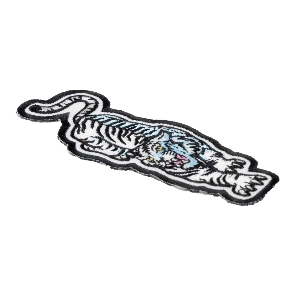 Walking White Tiger Patch, Tiger &amp; Animal Patches — detail view 1