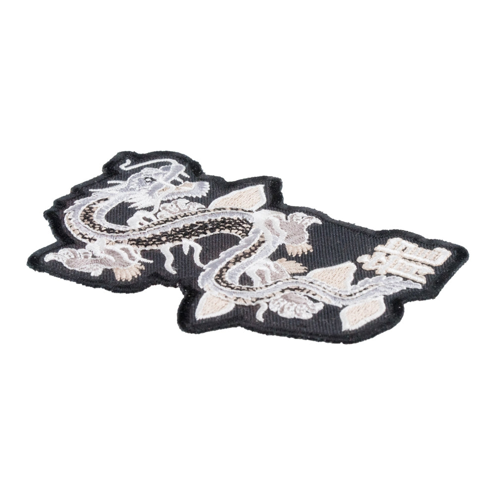 Silver Dragon & Chinese Writing Patch, Dragon Patches — detail view 1