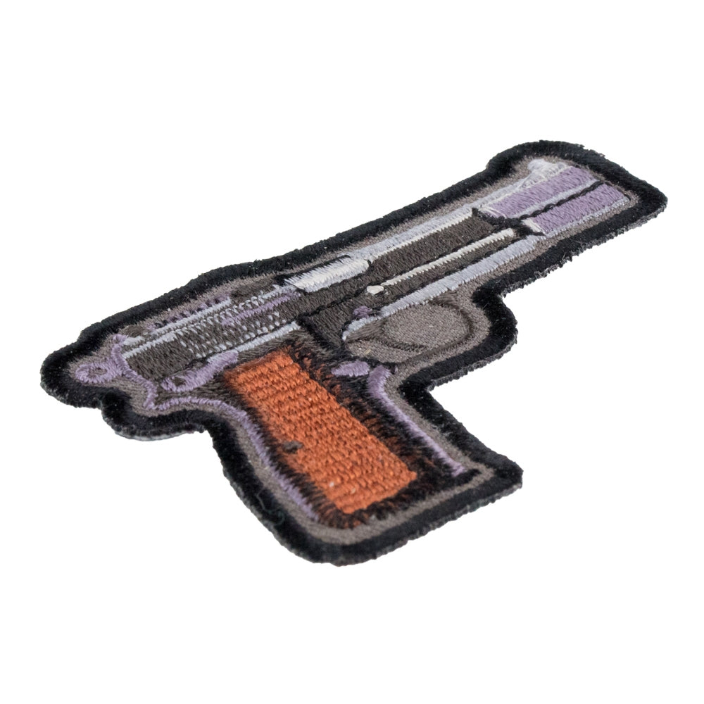 Handgun Grey & Brown Patch, Guns & Weaponry Patches — detail view 1
