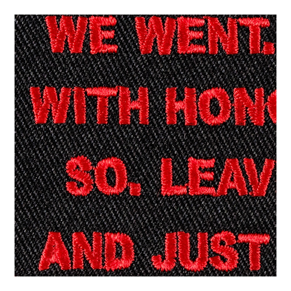 We Went We Fought Patch, Military Biker Patches — detail view 1