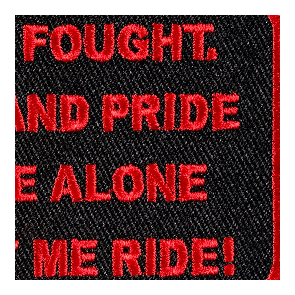 We Went We Fought Patch, Military Biker Patches — detail view 2
