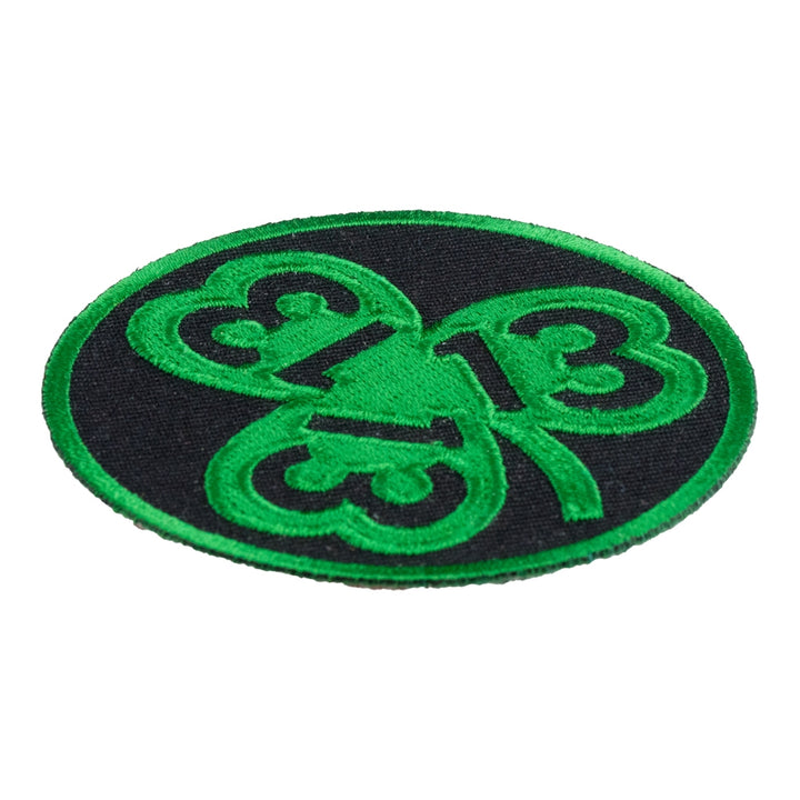Lucky 13 Shamrock Patch, Irish Shamrock Patches — detail view 1