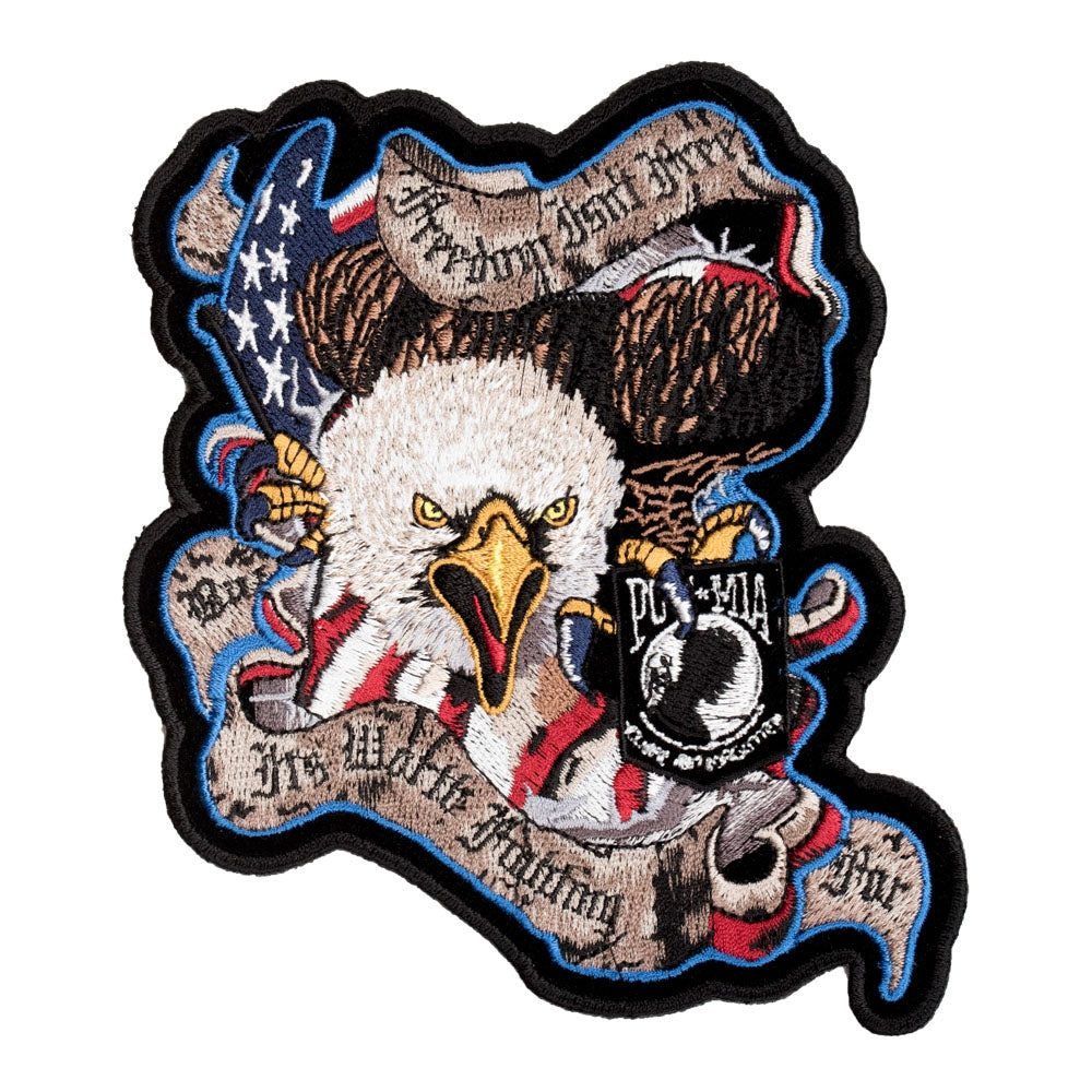 Freedom Isn't Free POW Eagle Patch, Small Size — product image