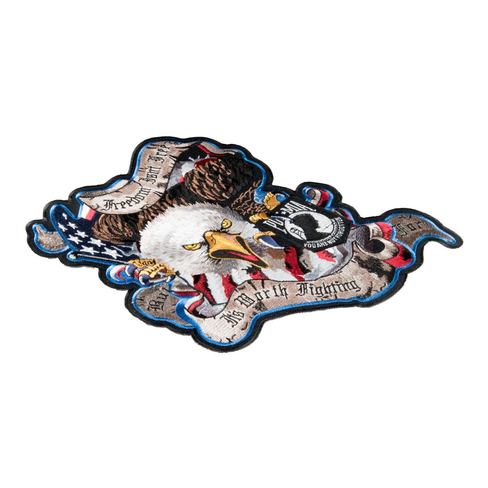 Freedom Isn't Free POW Eagle Patch, Large Size — detail view 1