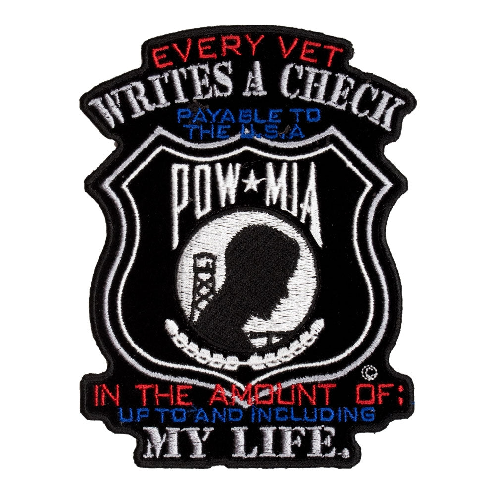 Every Vet Writes A Check POW Patch, Medium Size — product image