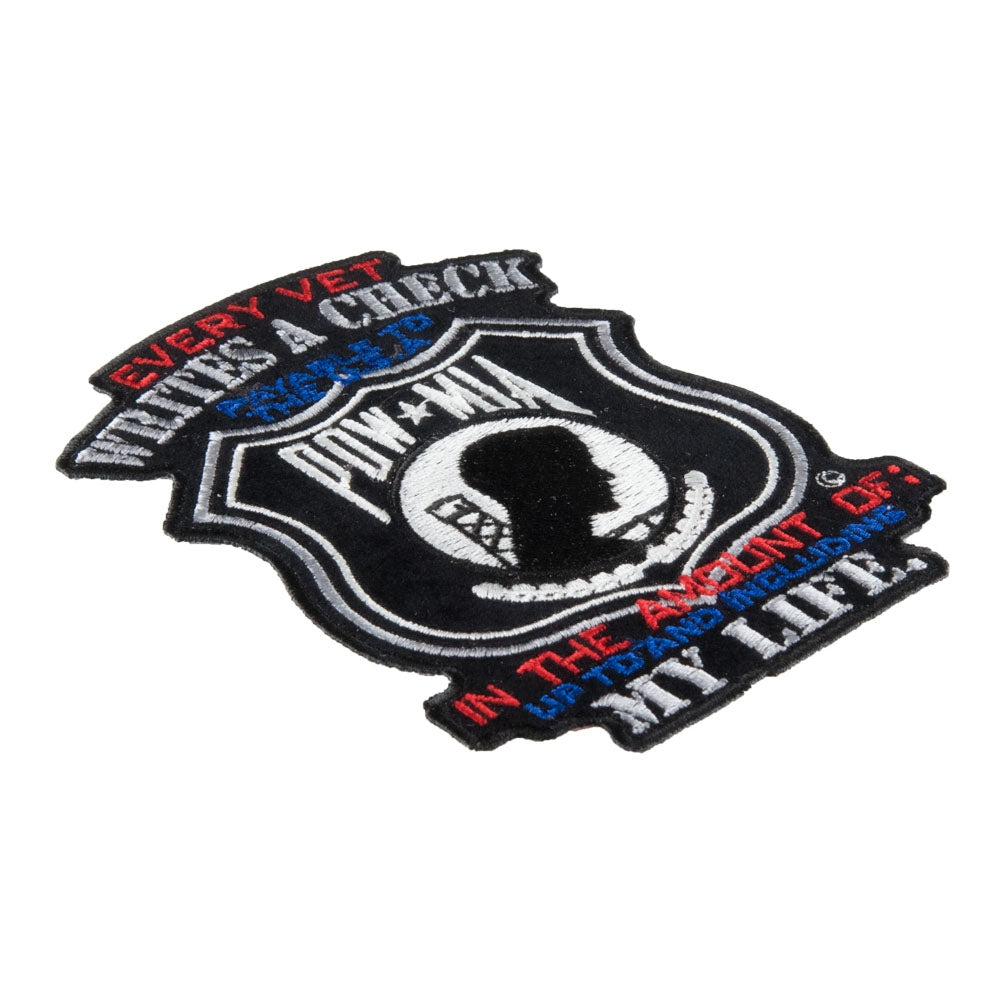 Every Vet Writes A Check POW Patch, Medium Size — detail view 1