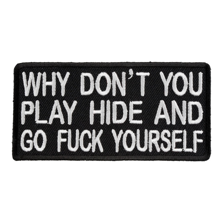 Play Hide &amp; Go Fuck Yourself Patch, Vulgar Patches — product image