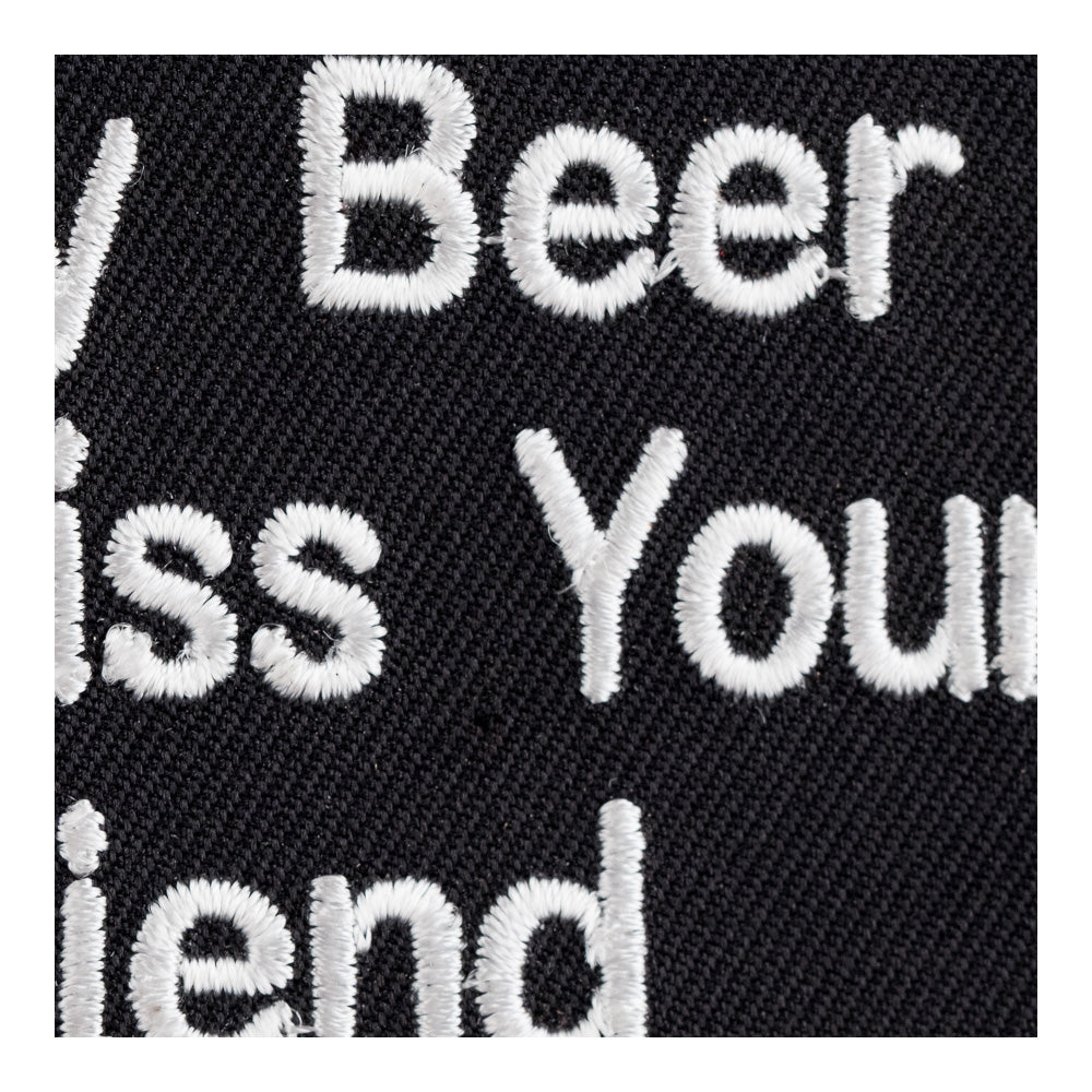 Hold My Beer Kiss Your Girlfriend Patch, Funny Patches — detail view 2