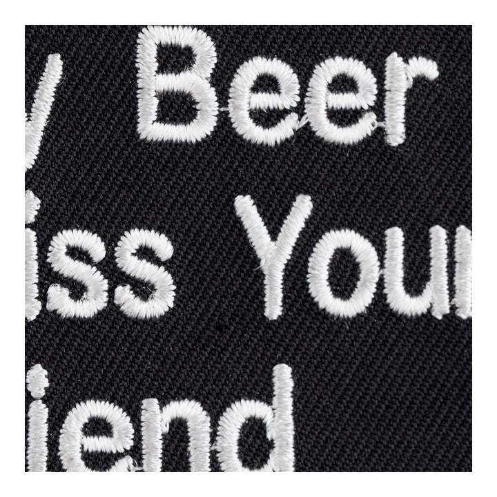 Hold My Beer Kiss Your Girlfriend Patch, Funny Patches — detail view 2