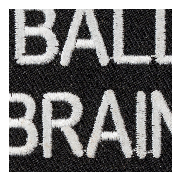 More Balls Than Brains Patch, Funny Sayings Patches — detail view 2