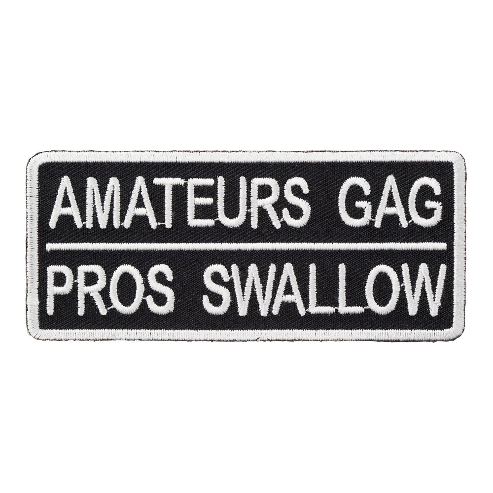 Amateurs Gag Pros Swallow Patch, Funny Patches — product image