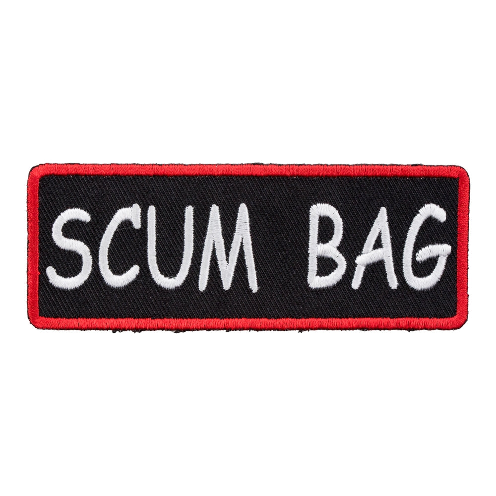 Scum Bag Patch, Funny Biker Patches — product image