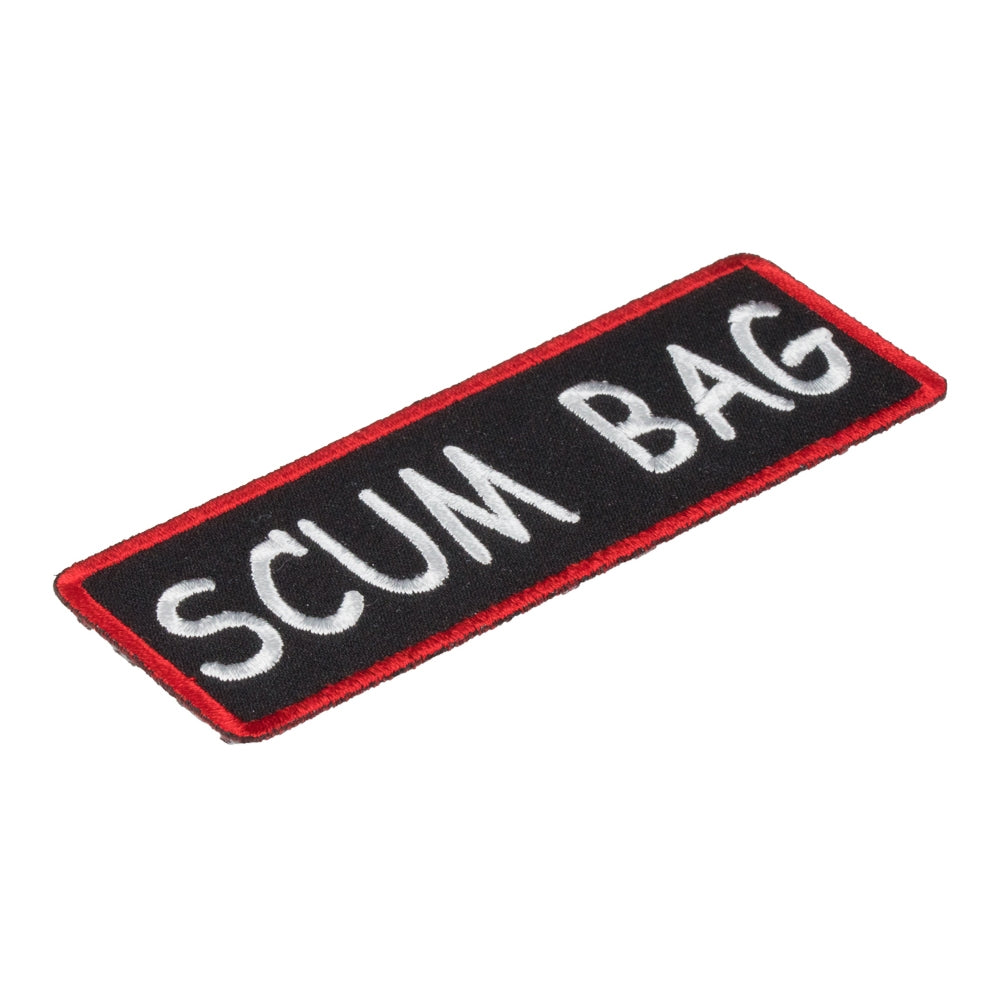 Scum Bag Patch, Funny Biker Patches — detail view 1