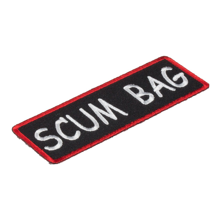 Scum Bag Patch, Funny Biker Patches — detail view 1