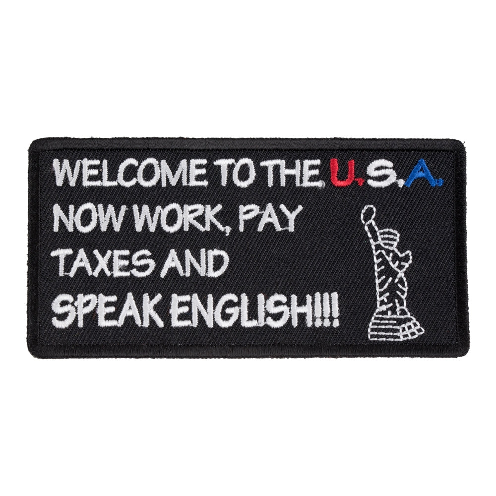 Welcome To The USA Patch, Speak English Patches — product image