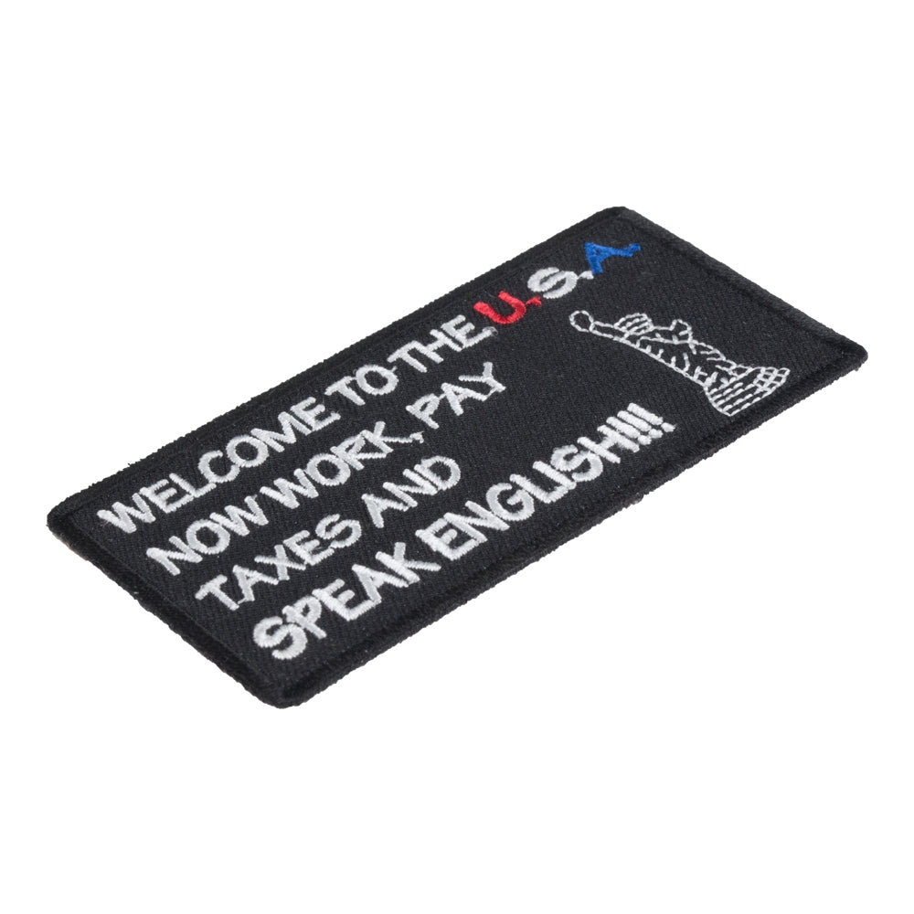 Welcome To The USA Patch, Speak English Patches — detail view 1