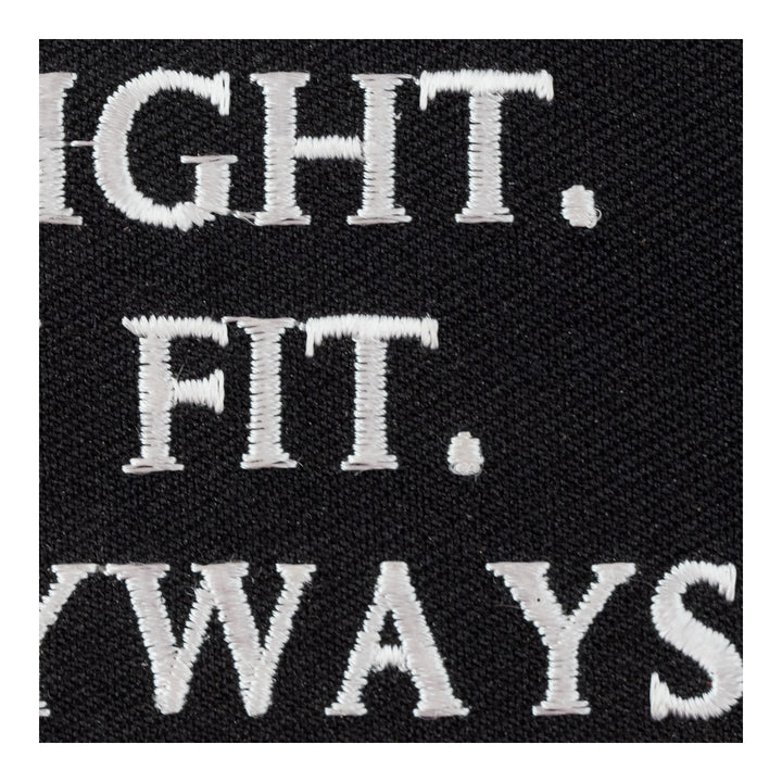 Eat Right Stay Fit Patch, Funny Sayings Patches — detail view 2