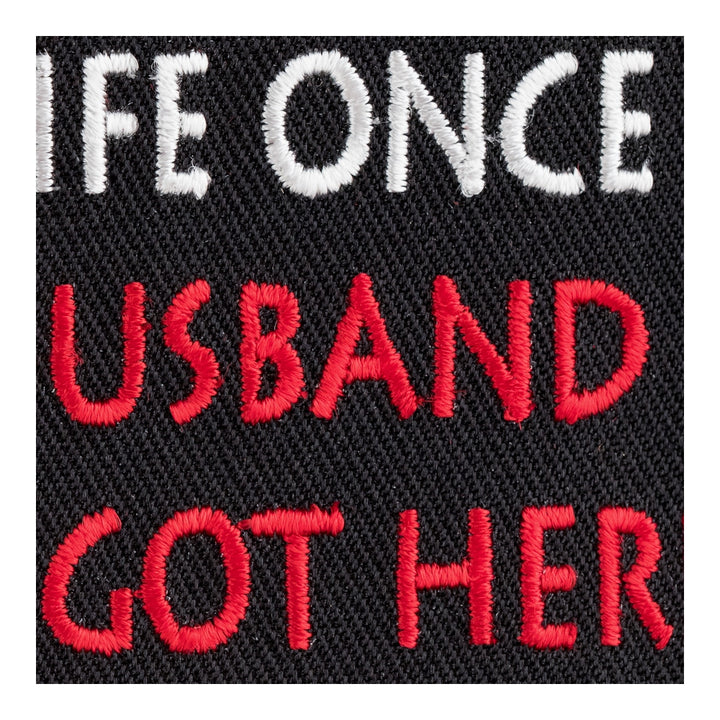 I Had A Wife Once Patch, Funny Sayings Patches — detail view 2