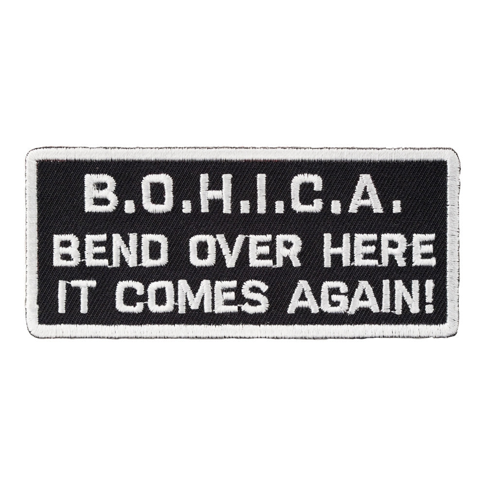 B.O.H.I.C.A. Bend Over Patch, Funny Sayings Patches — product image