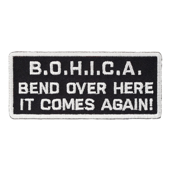 B.O.H.I.C.A. Bend Over Patch, Funny Sayings Patches — product image
