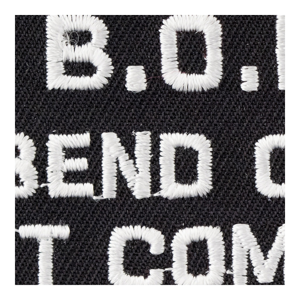 B.O.H.I.C.A. Bend Over Patch, Funny Sayings Patches — detail view 2
